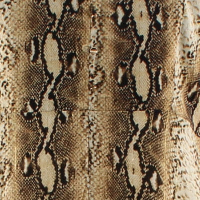Robe écrue multicolore imprimée serpents et fibres métalliques - Femme - Last queen - Taille M Très bon état - Vue 4 - 